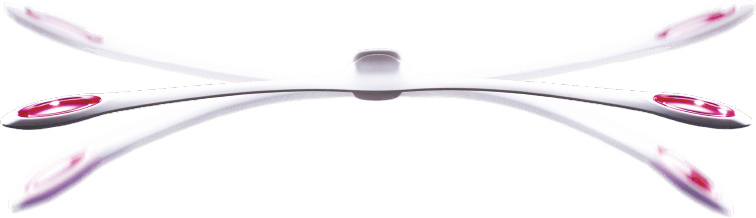 首を振るだけで、両端のウェイトが大きく揺れるPAO運動。