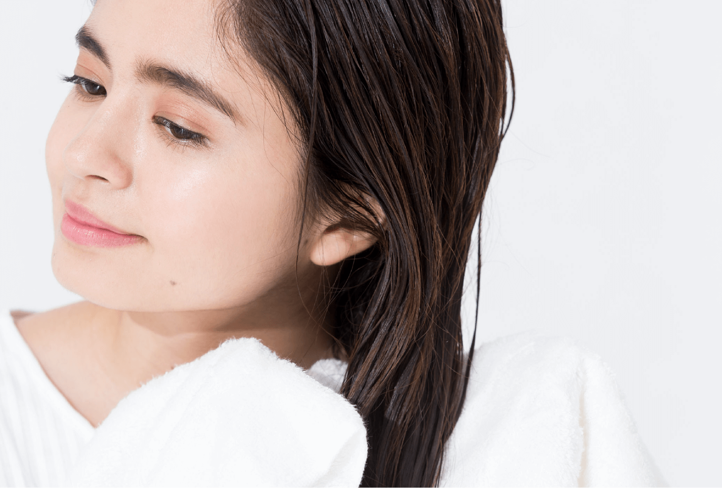 トリートメントをするときは髪の水分をしっかりとる