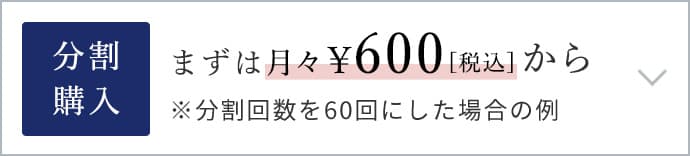 まずは月々600円[税込]から始める