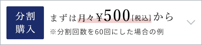 まずは月々500円[税込]から