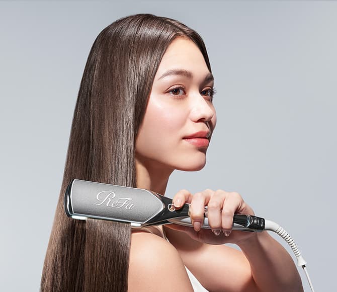 ReFa ストレートヘアアイロン 未使用 ReFa ストレートヘアアイロン コンパクト ReFa ヘアアイロン 水色