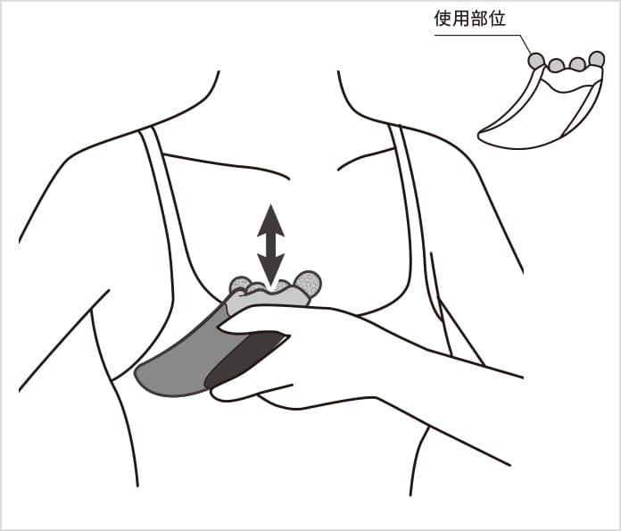 リファフォーカッサレイ バストでの使い方③