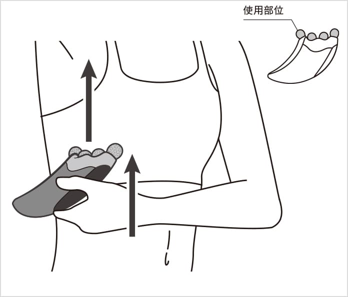 リファフォーカッサレイ バストでの使い方④