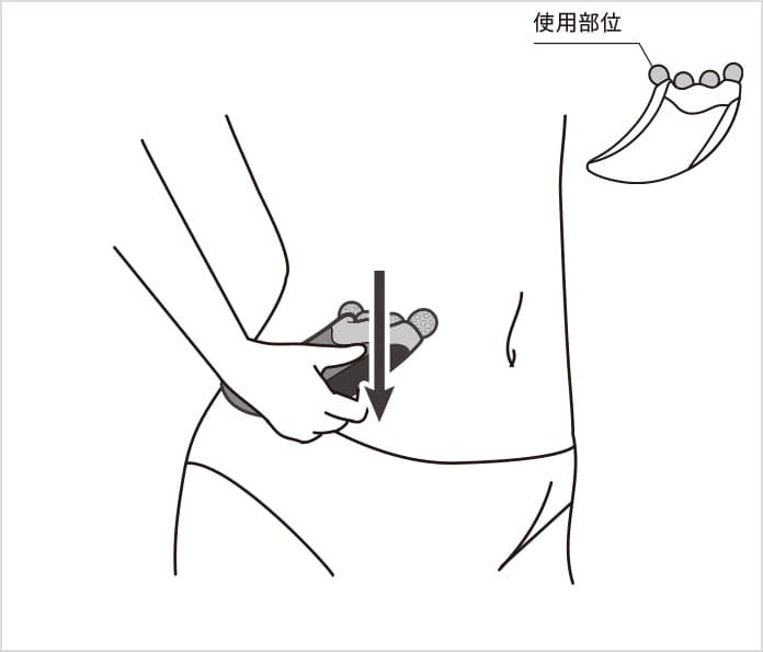 リファフォーカッサレイ ウエストでの使い方④