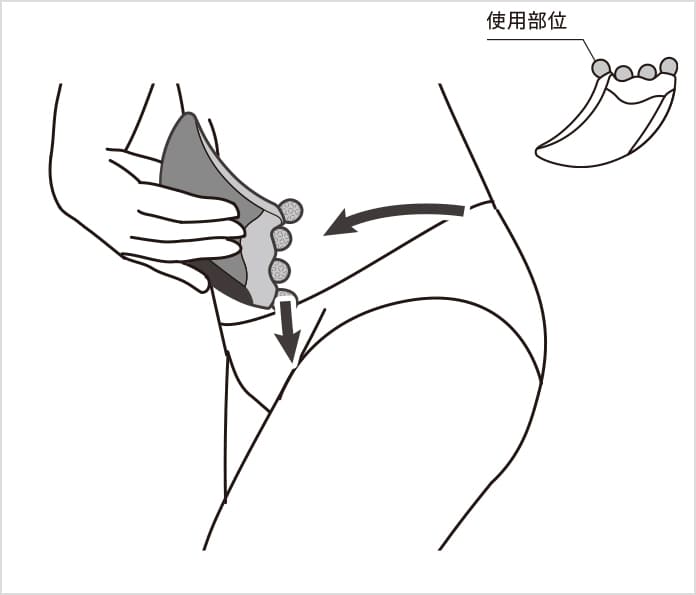 リファフォーカッサレイ ヒップでの使い方④