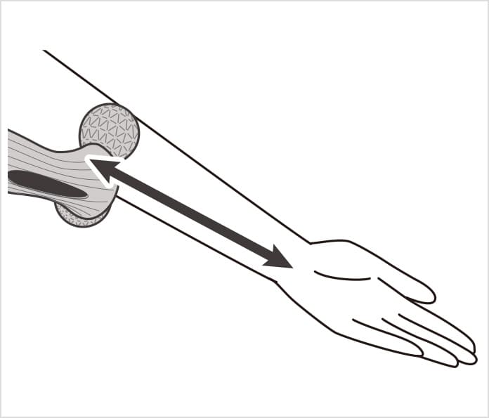 腕での使い方②