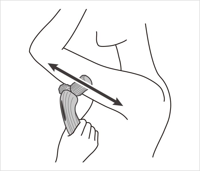 腕での使い方②