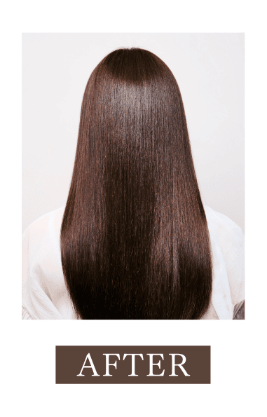 ヘアアイロン使用後の髪
