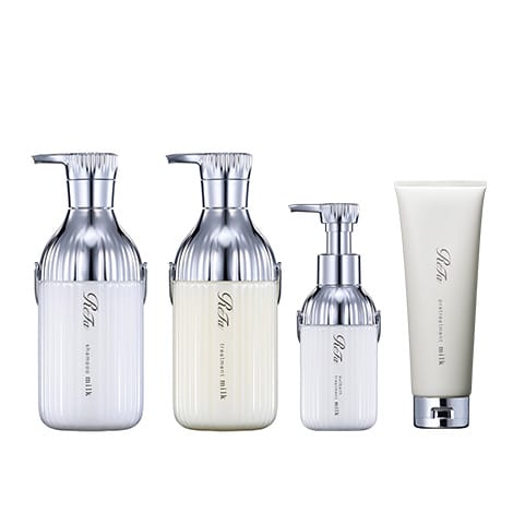 リファミルクプロテインシャンプー & トリートメント & アウトバストリートメント & リファプレヘアパック