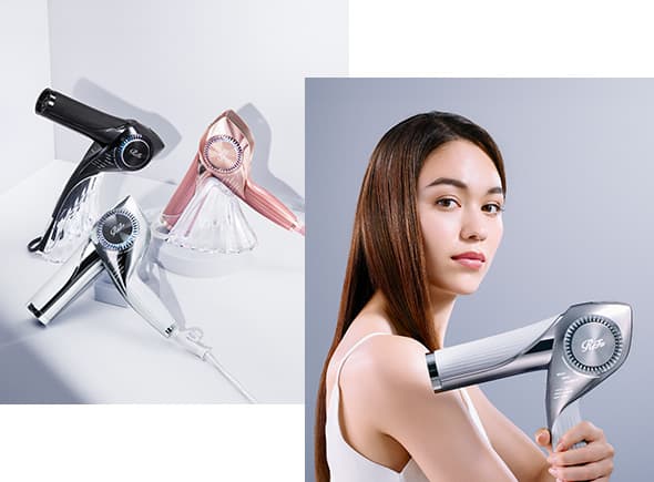 速乾※と美しさを叶える「風」の理想形。髪の美しさを叶えるドライヤー。