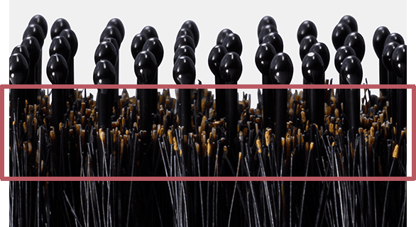 「100％天然豚毛」みがきピン