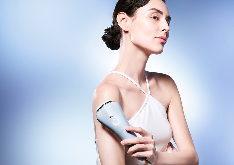 「高速連続照射」と、「美肌冷却」