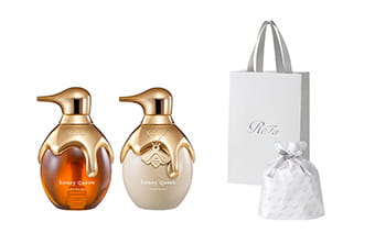 【ReFaギフトラッピングセット S】リファハニークイーンシャンプー ＆ トリートメント セット