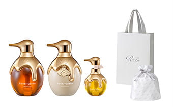【ReFaギフトラッピングセット S】リファハニークイーンシャンプー ＆トリートメント ＆ アウトバストリートメント セット