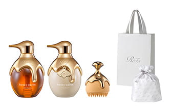 【ReFaギフトラッピングセット S】リファハニークイーンシャンプー ＆ トリートメント ＆ ハニークイーンスカルプ セット