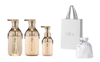 【ReFaギフトラッピングセット S】リファミルクプロテインシャンプー & トリートメント & アウトバストリートメントロイヤル セット