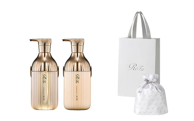 【ReFaギフトラッピングセット S】リファミルクプロテインシャンプー & トリートメントロイヤル セット