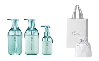 【ReFaギフトラッピングセット S】リファミルクプロテインシャンプー ＆ トリートメント ＆ アウトバストリートメントストレート セット