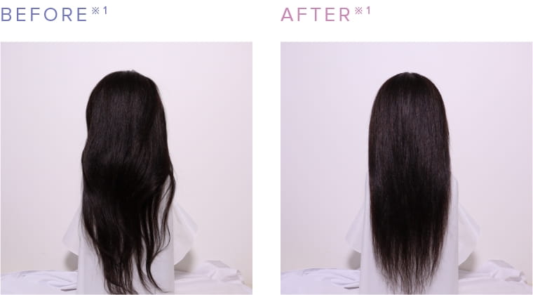 パサつきを抑え、とぅるんとまとまる髪へ。