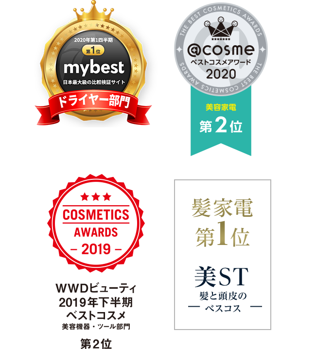 ベストコスメ多数受賞!!