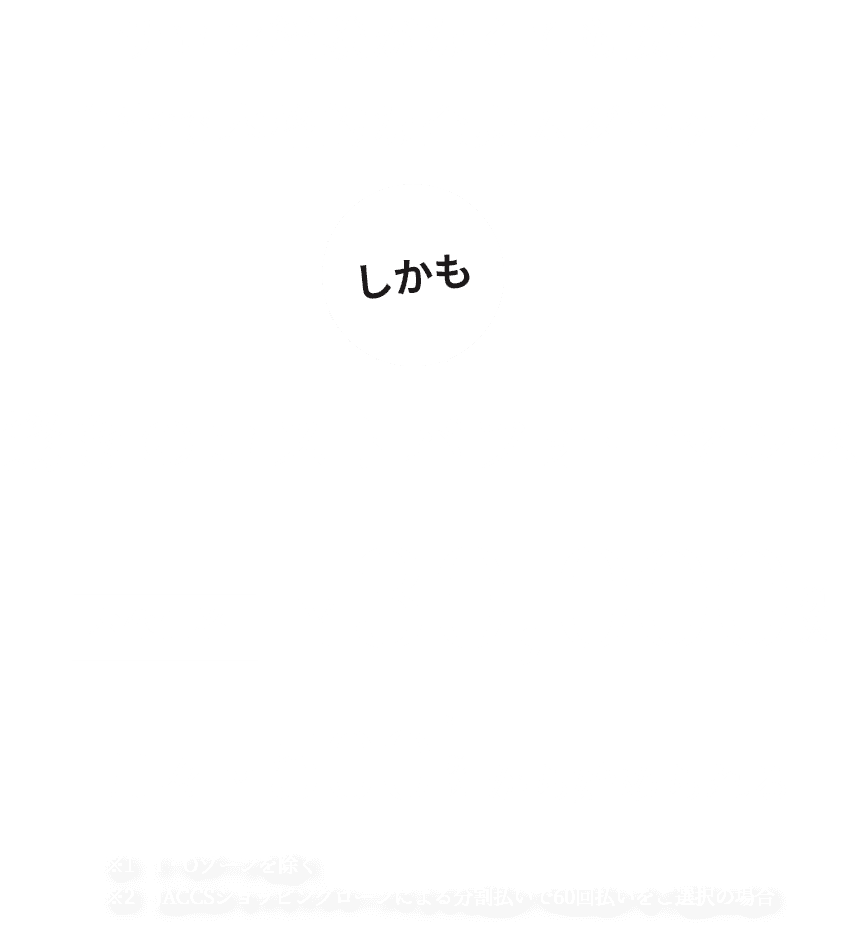 サロン経験がなくても安心。自宅で本格的な全身ムダ毛ケア。しかも驚きのコストパフォーマンス 本体価格￥30,000　月々￥500から始められる　※JACCSショッピングローンによる分割払いで60回払いをご選択の場合