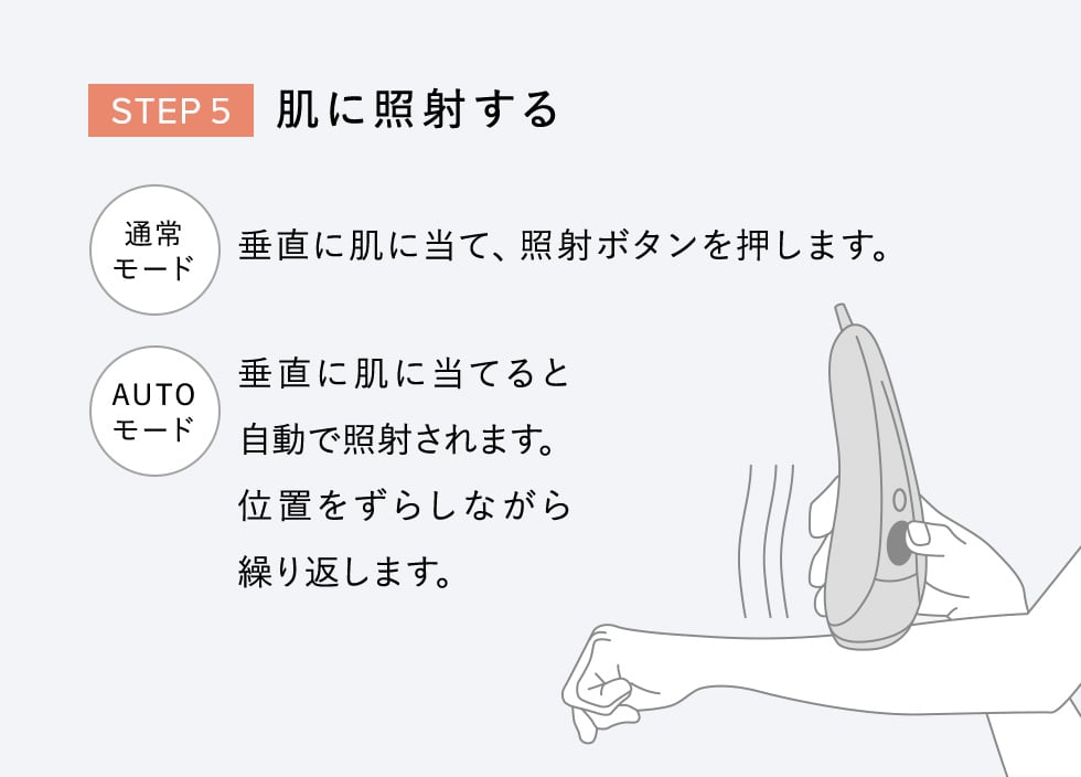 STEP5 肌に照射する