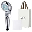 シルバー／リファハンドタオル（ホワイト）＆ショッパーセット