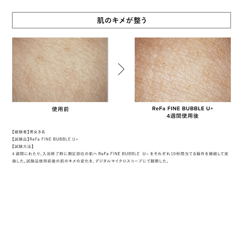 肌のキメが整う