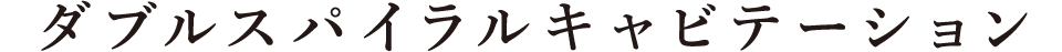 ダブルスパイラルキャビテーション