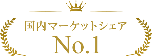 国内マーケットシェア No.1