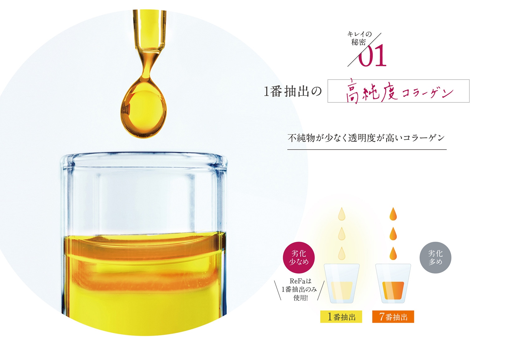 キレイの秘密01 1番抽出の高純度コラーゲン