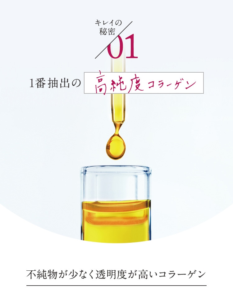 キレイの秘密01 1番抽出の高純度コラーゲン