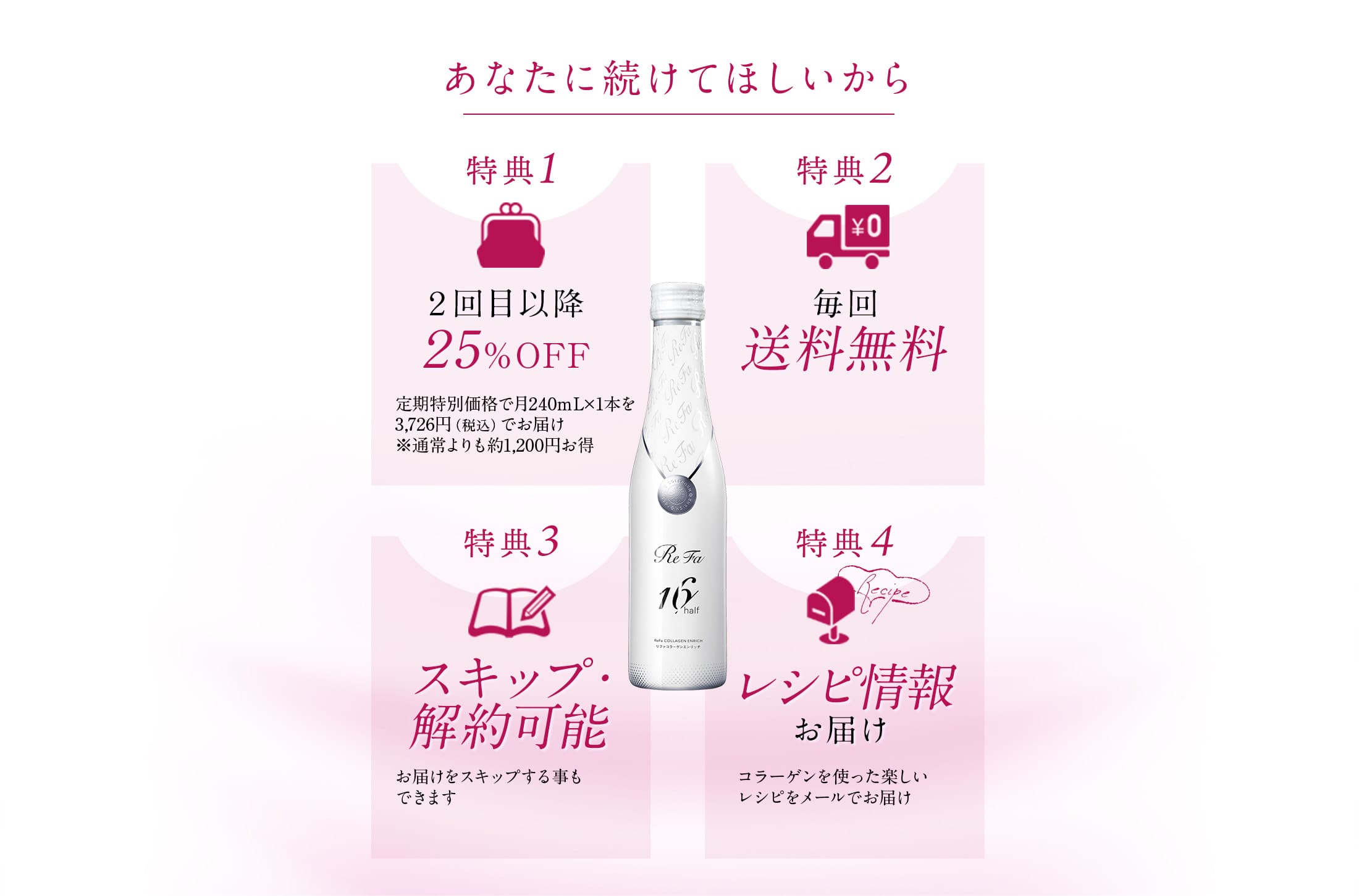 あなたに続けてほしいから
