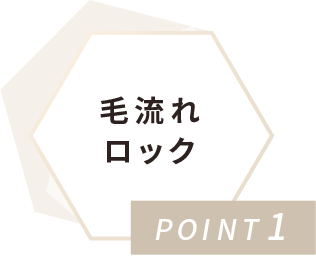 POINT1 毛流れロック