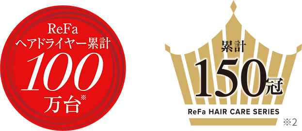 ReFaヘアドライヤーシリーズ累計100万台達成 累計150冠