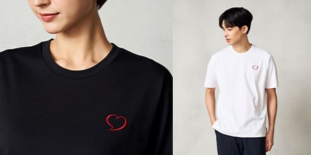 クルーネックTシャツハートコレクション Aira#3