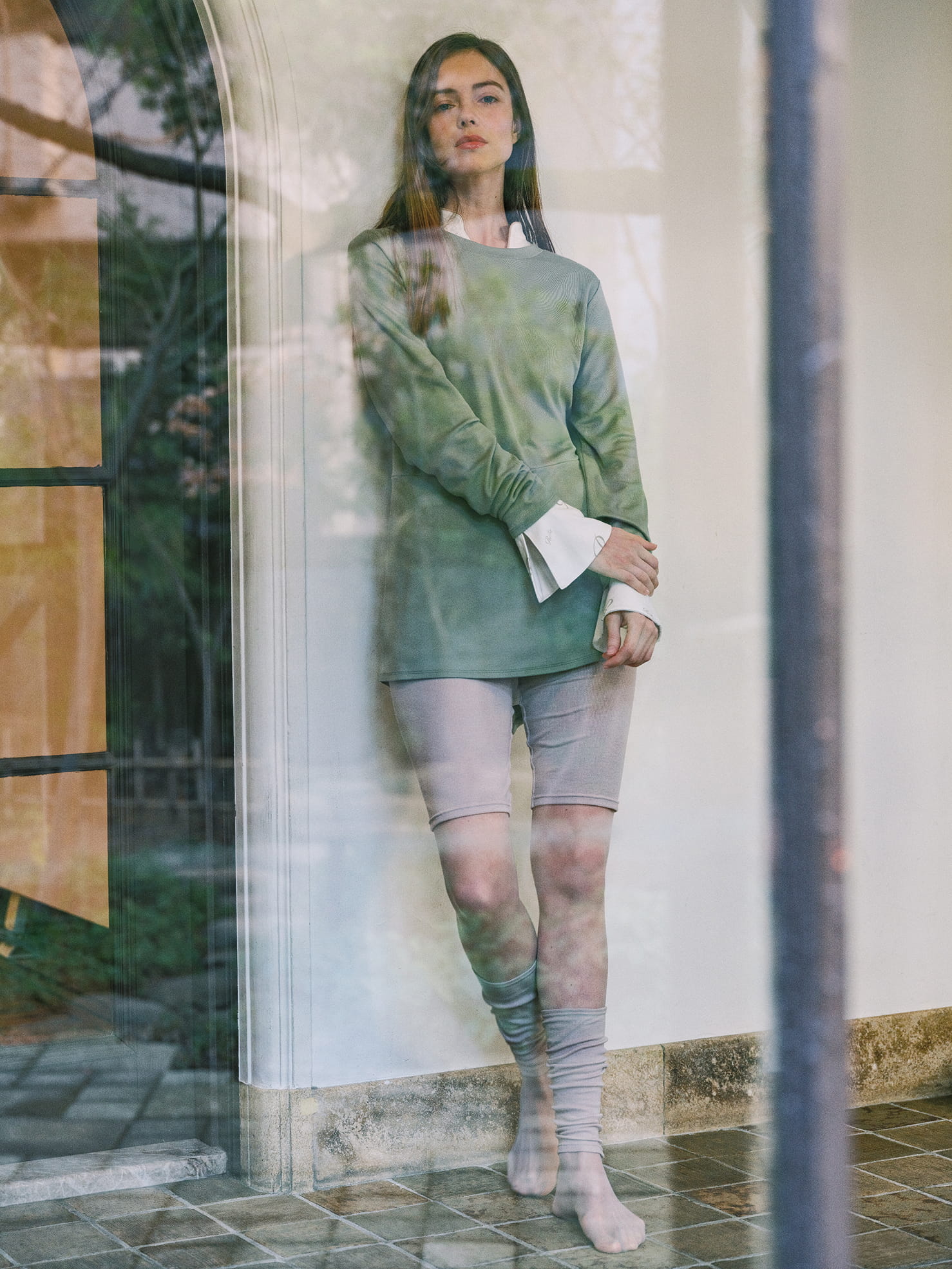 モイストスムース ロングスリーブプルオーバー リッチシルクリブ レギンス モイストスムース スタンドカラースリープウェアリファロゴ モイストリブ オーバーパンツ モイストリブ レッグウォーマー