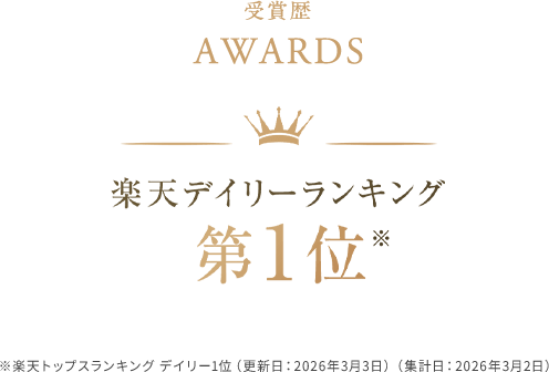 楽天デイリーランキング1位