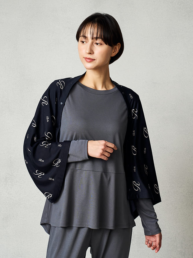 ポンチョ風にして腕をカバー