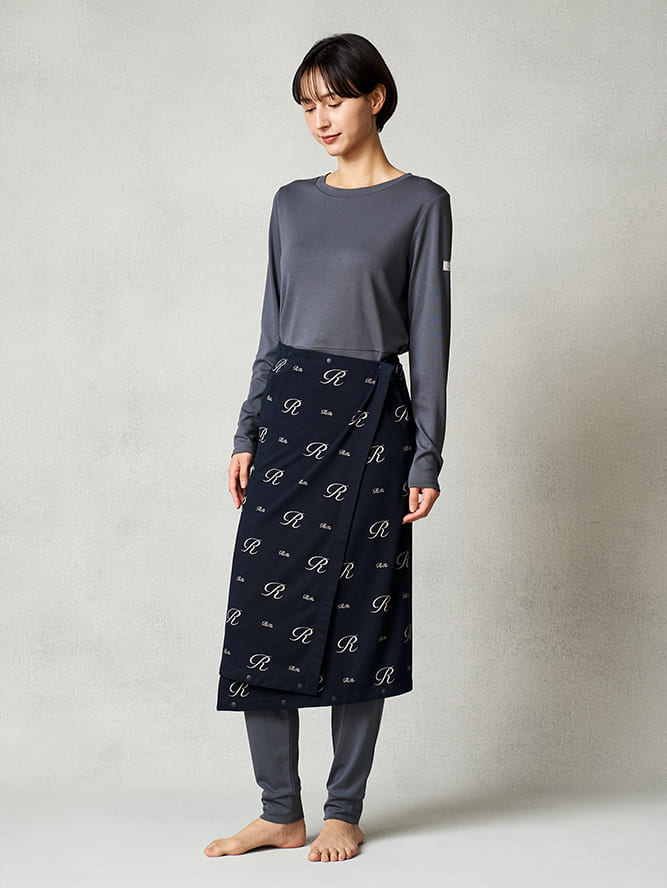 巻きスカートでお腹や腰をカバー