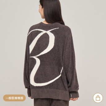 フラッフィーニット プルオーバー Rロゴ