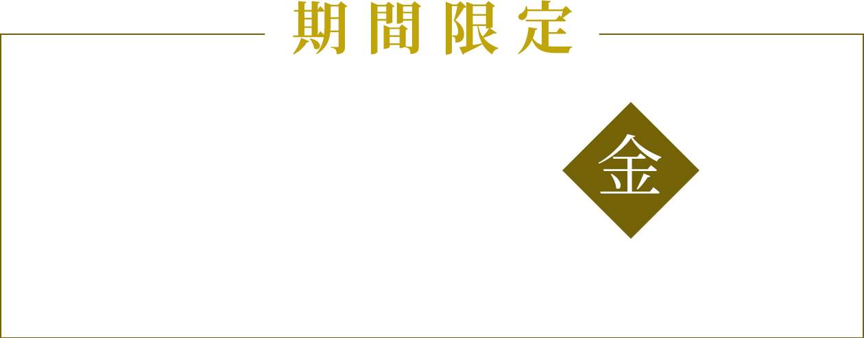 【期間限定】4月13日（金） 23:59まで