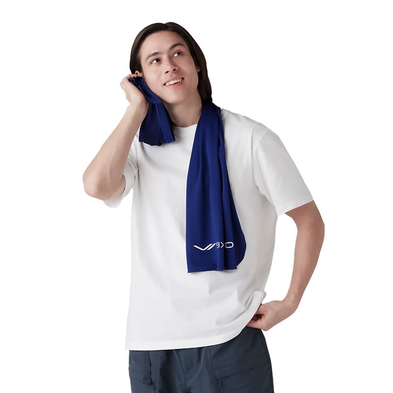 シックスパッド 冷感タオル ネイビー Free