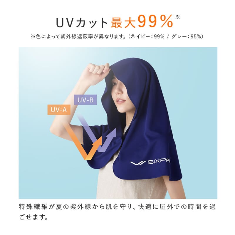 シックスパッド 冷感タオル ネイビー Free