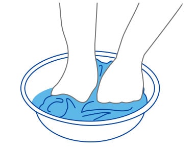 本体にしっかり水分を含ませます。