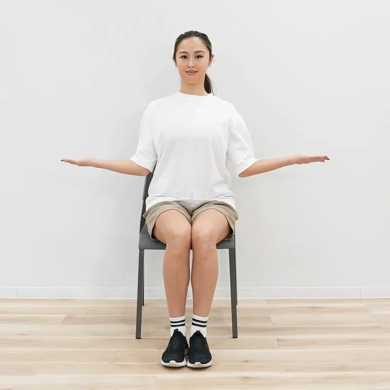 僧帽筋のストレッチ