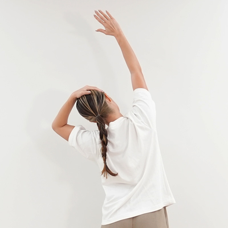 肩甲挙筋のストレッチ