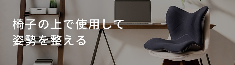椅子の上で使用して姿勢を整える