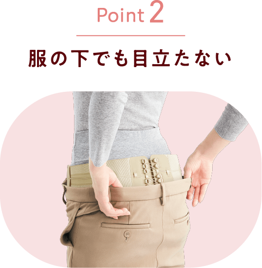 Point2 服の下でも目立たない