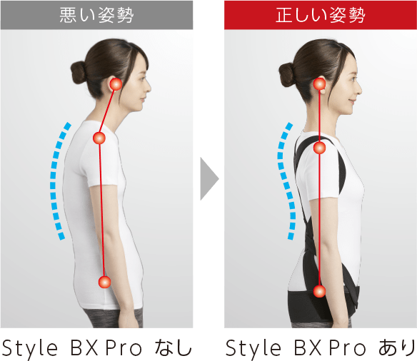 装着前後の比較画像